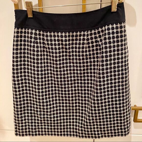 Ann Taylor Embroidered Latticework Trellis Skirt - Picture 5 of 5